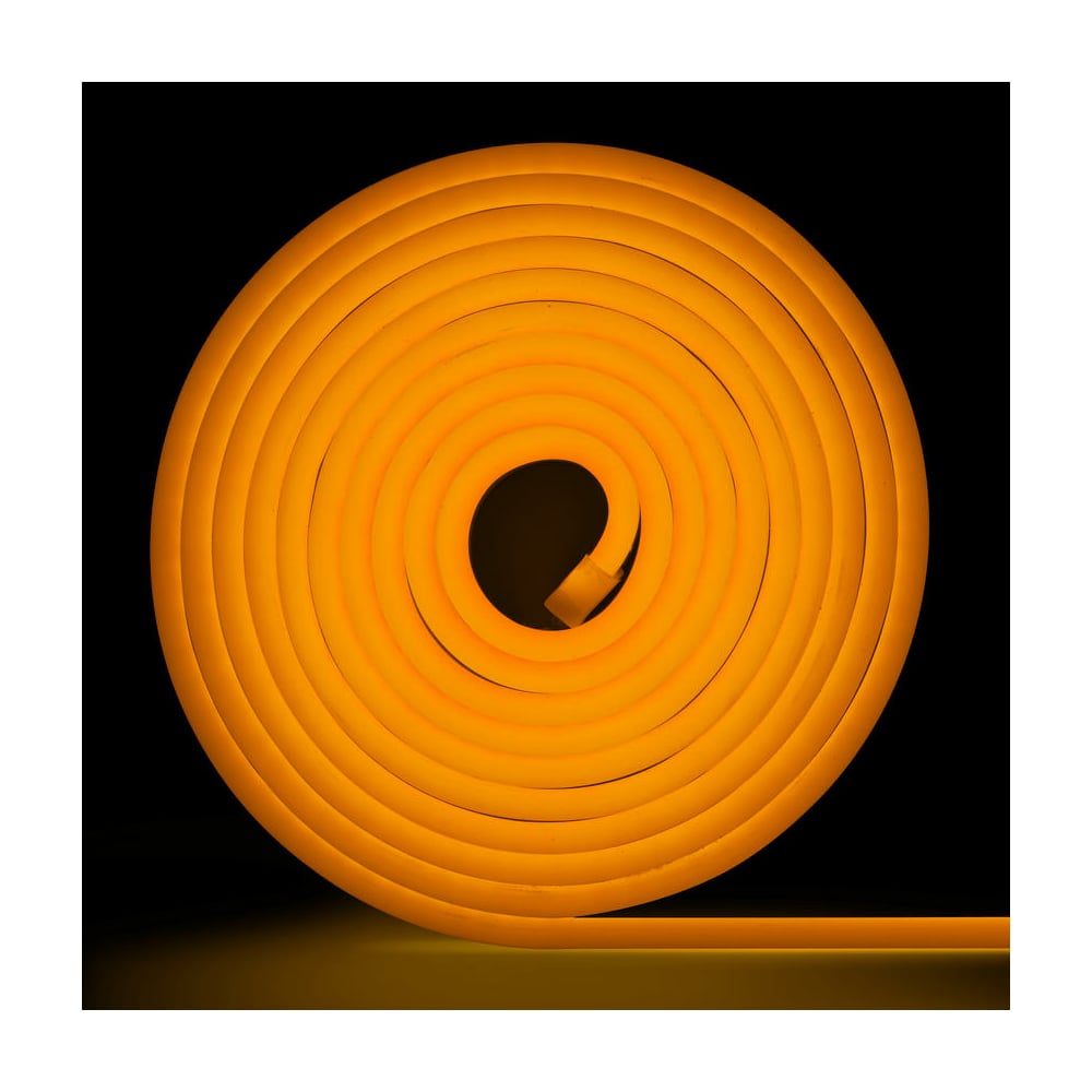 Неоновая светодиодная лента MAKSILED лента атласная 20 мм × 23 ± 1 м неоновый оранжевый 145