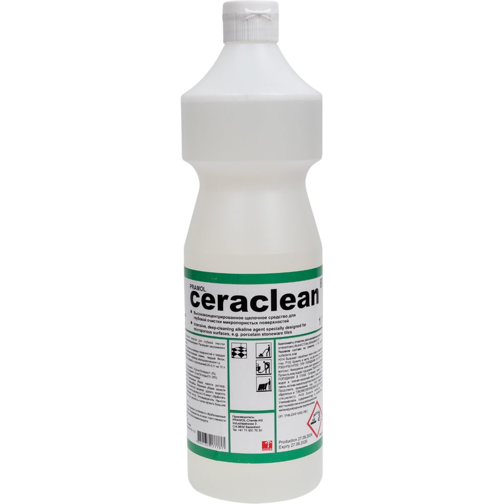 Изображение товара Очиститель щелочной CERA-CLEAN для керамогранита 1 л Pramol