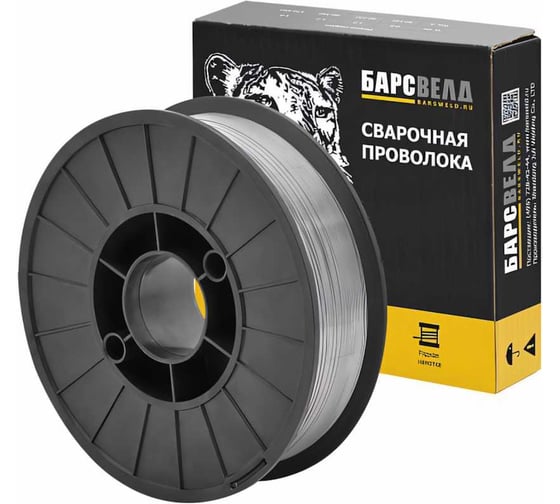 Изображение товара Проволока порошковая сварочная самозащитная E71T-11 (0.8 мм; 5 кг) БАРСВЕЛД СВ000009282