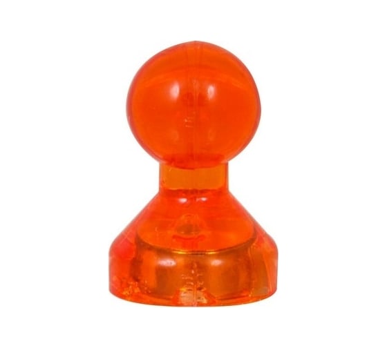 Изображение товара Неодимовый прозрачный магнит для магнитной доски Forceberg Пешка 11x17 мм, красный, 20 шт. 9-3591104-020