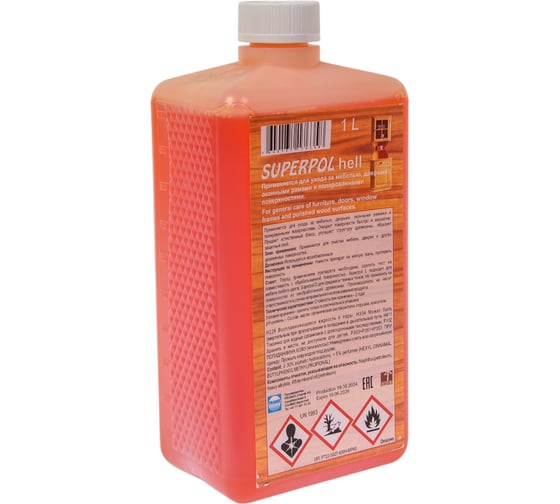 Изображение товара Очиститель SUPERPOL HELL (1 л; светлый) для мебели из дерева Pramol 4509.201