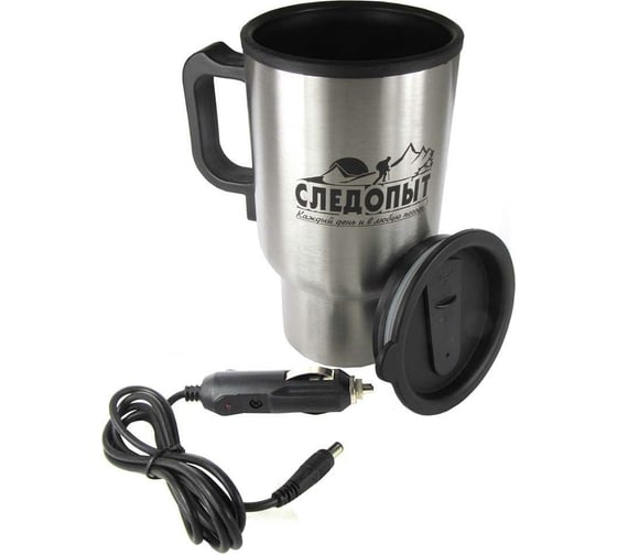 Изображение товара Автокружка с подогревом от прикуривателя Следопыт пластиковая колба PF-CWS-P19