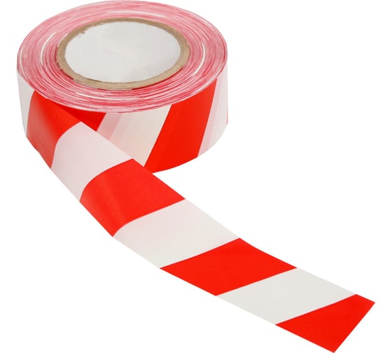 Изображение товара Оградительная лента ТЕХНОЛОГИЯ ЛО-200 "Эконом" красно-белая, 200 п.м, 50 мм, 30 мкм 00-00005630