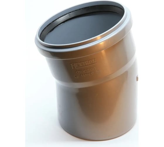 Изображение товара Отвод Flextron D 110 мм 15 градусов, для внутренней канализации 148000