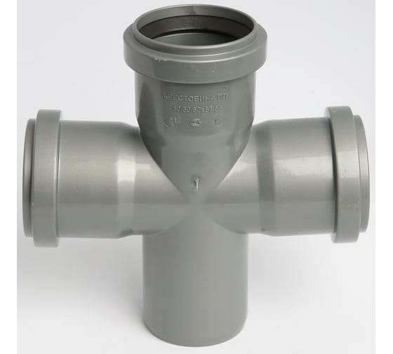 Изображение товара Крестовина Flextron D 50x50x50 мм 87,5 градусов, для внутренней канализации 143624