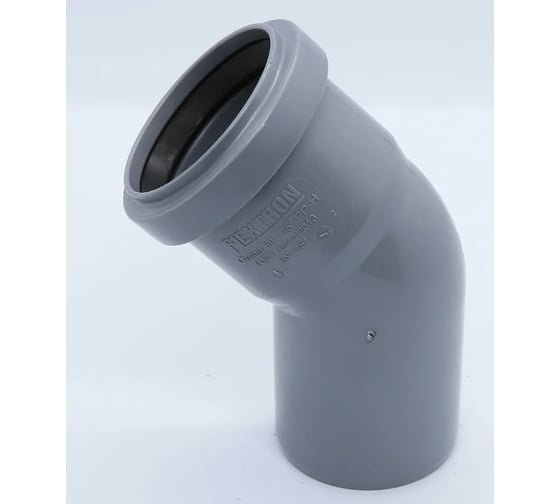 Изображение товара Отвод Flextron D 50 мм 45 градусов для внутренней канализации 139791
