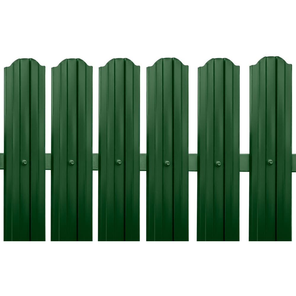 Металлический М-образный штакетник Металлика штакетник grandline м образный фигурный 1 5м зеленый