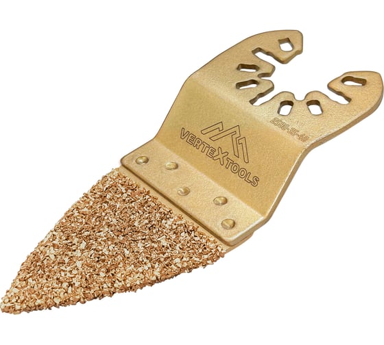 Изображение товара Насадка шлифовальная дельтовидная 35x40 мм, карбид-вольфрам, быстросъемная vertextools 2580-35-40