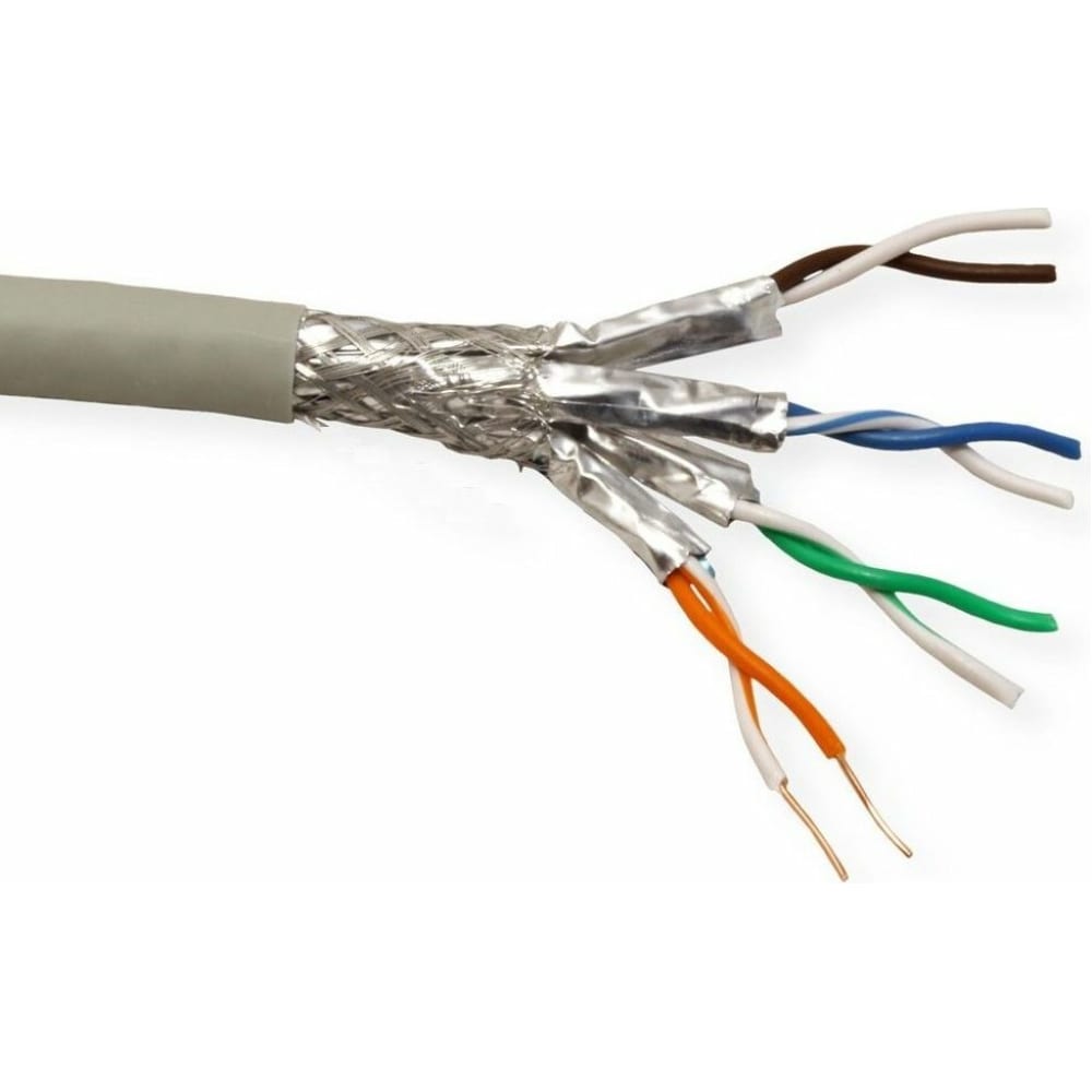 Кабель S/FTP LANMASTER кабель lanmaster lan pc45 u6 3 0 bk