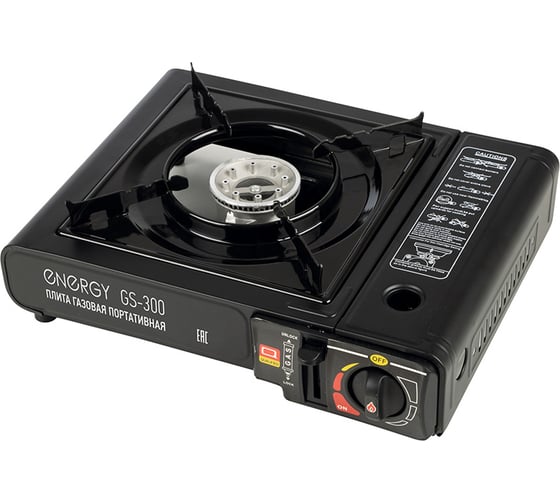 Изображение товара Газовая портативная плита ENERGY GS-300 2 типа подключения 105311