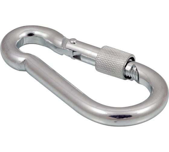 Изображение товара Комплект усиленных универсальных стальных карабинов с фиксатором Forceberg HOME and DIY 10 мм, 2 шт. 9-2080014-002