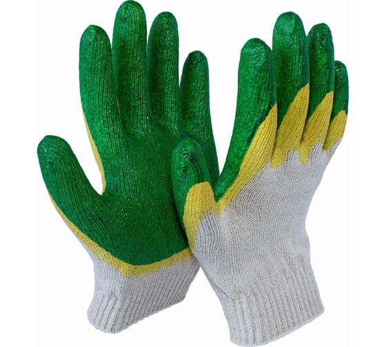 Изображение товара Трикотажные перчатки с двойным латексным покрытием ООО "Компания "САБ" 10 класс, 200 пар ПЕР10.13
