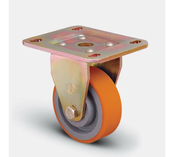 Изображение товара Колесо полиуретановое неповоротное ED02 VBP 55 (55 мм; чугунный диск) MFK-TORG ED02-VBP-55