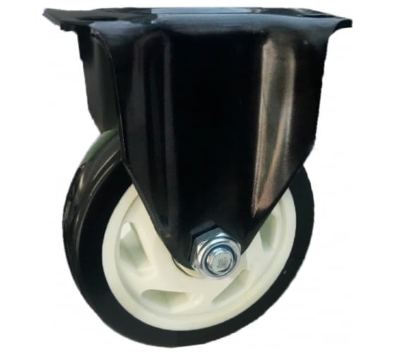 Изображение товара Колесо неповоротное (125 мм; черная резина) MFK-TORG 4052125