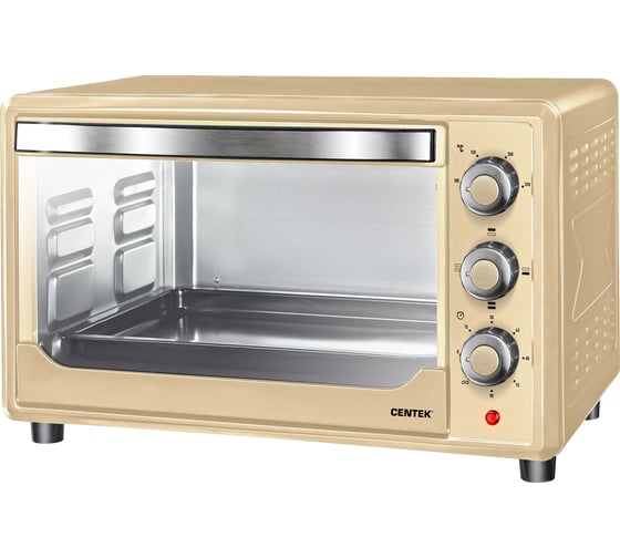 Изображение товара Жарочный шкаф Centek бежевый 36 л 1600 Вт 2 противня, таймер 90 мин, 4 режима, max 320 CT-1530-36 BEIGE