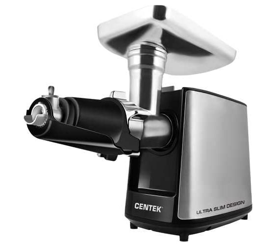 Изображение товара Мясорубка Centek 2000 Bт SLIM дизайн, реверс, V8, стальной коннектор, алюминиевый лоток CT-1617 Juice