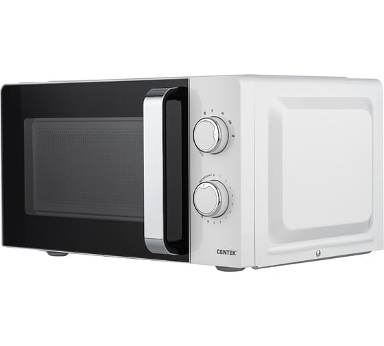 Изображение товара Микроволновая печь Centek белый 700 W, 20 л, 6 уровней мощности, подсветка, открывание ручкой CT-1575 White