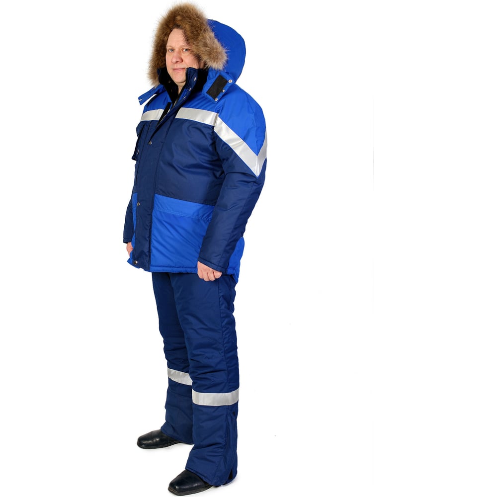 Изображение товара Мужской утепленный костюм АМПАРО Адмирал синий/васильковый, р. 52-54, рост 194-200