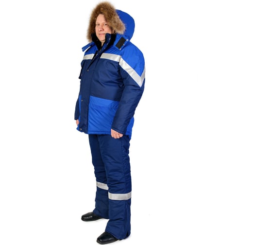 Изображение товара Мужской утепленный костюм АМПАРО Адмирал синий/васильковый, р. 52-54, рост 194-200 Кос308 104-108/194-200