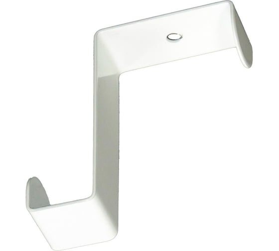 Изображение товара Двухсторонний крючок для дверей и шкафов Левша h60 белый У8-7101.Б