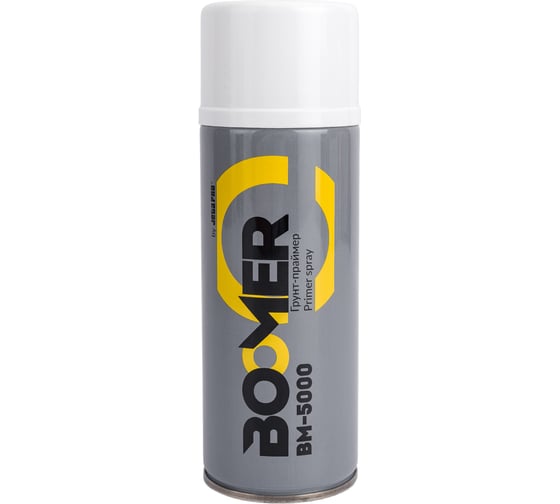 Изображение товара Грунт-праймер BOOMER 1К в аэрозоле, цвет белый, 400 мл 5000 white