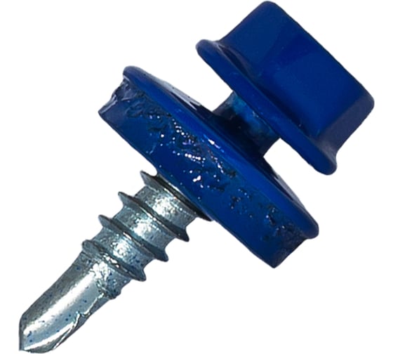 Изображение товара Саморез кровельный по дереву HARDWEX ТМ HWX2-W-P5-4.8x19 мм, св.№1, RAL 5002, 250 шт. 5190000000867