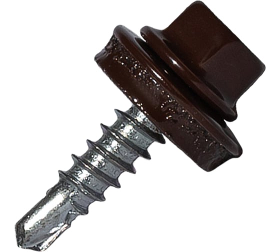 Изображение товара Саморез кровельный по дереву HARDWEX ТМ HWX2-W-P5-4.8x19 мм, св.№1, RAL 8017, 250 шт. 5190000000980