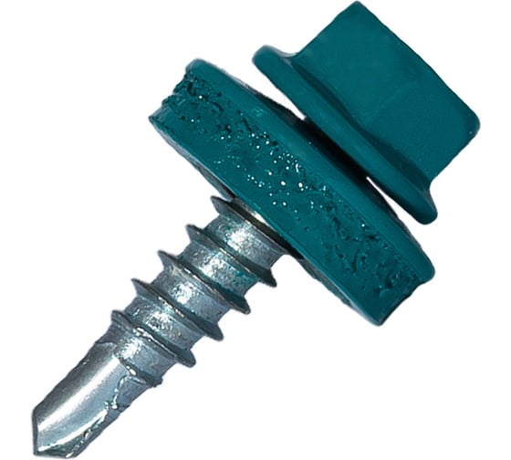 Изображение товара Саморез кровельный по дереву HARDWEX ТМ HWX2-W-P5-4.8x19 мм, св.№1, RAL 5021, 250 шт. 5190000000898