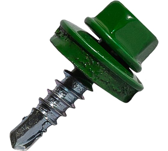 Изображение товара Саморез кровельный по дереву HARDWEX ТМ HWX2-W-P5-4.8x19 мм, св.№1, RAL 6002, 250 шт. 5190000000904