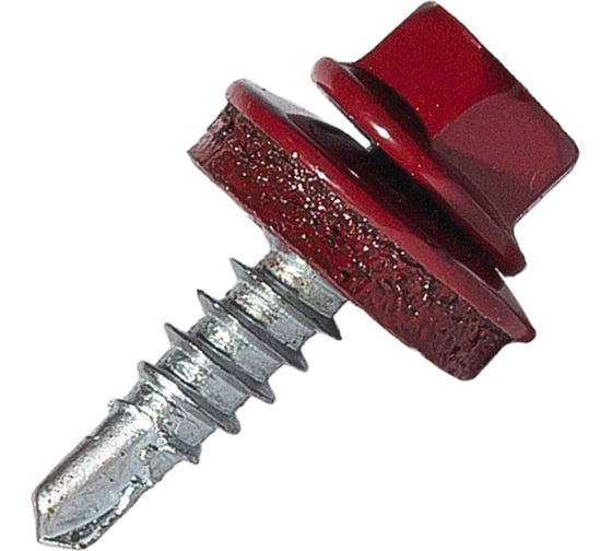 Изображение товара Саморез кровельный по дереву HARDWEX ТМ HWX2-W-P5-4.8x19 мм, св.№1, RAL 3011, 250 шт. 5190000000843