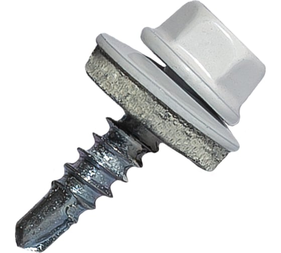 Изображение товара Саморез кровельный по дереву HARDWEX ТМ HWX2-W-P5-4.8x19 мм, св.№1, RAL 9016, 250 шт. 5190000001031