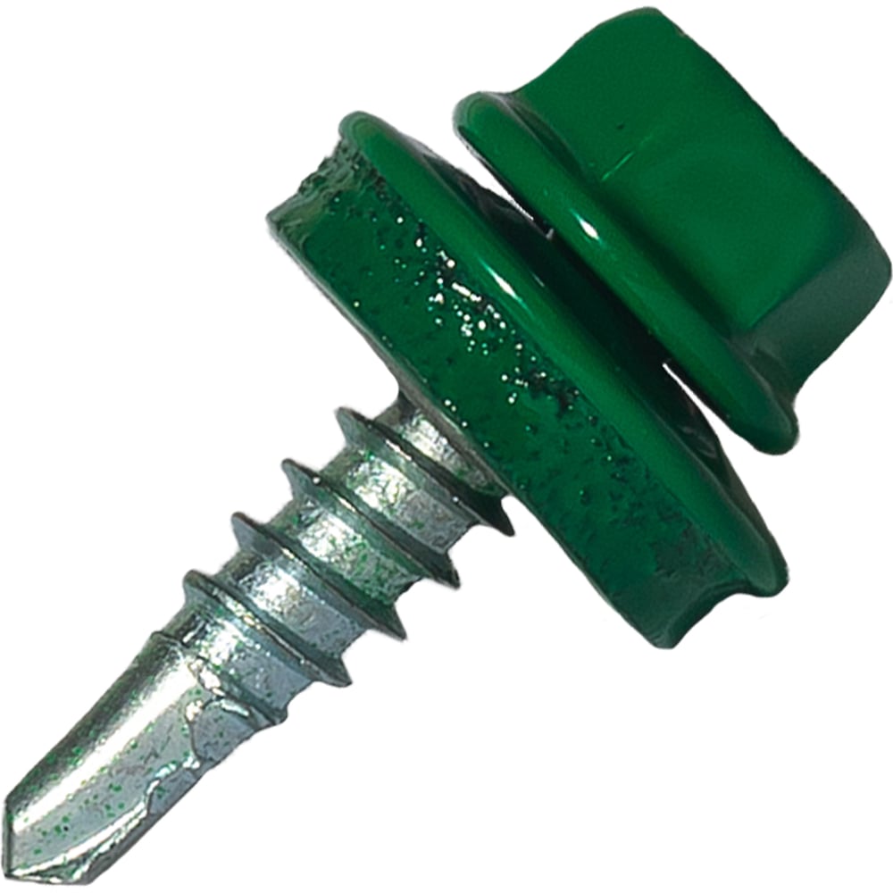 Изображение товара Саморез кровельный по дереву HARDWEX 4.8x19 мм оцинкованный RAL 6029, 250 шт