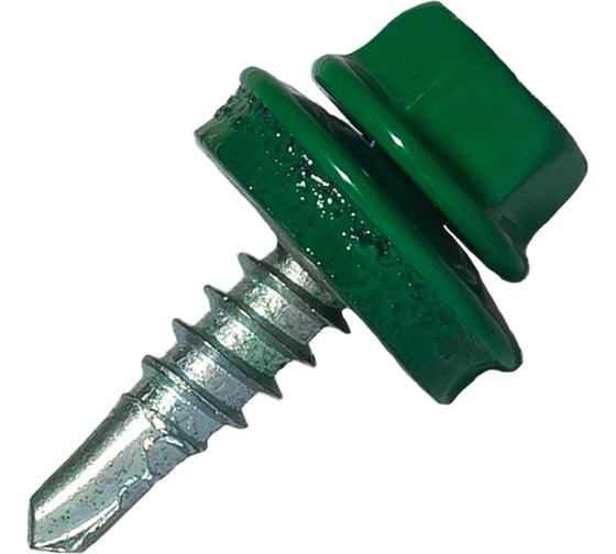 Изображение товара Саморез кровельный по дереву HARDWEX ТМ HWX2-W-P5-4.8x19 мм, св.№1, RAL 6029, 250 шт. 5190000000928