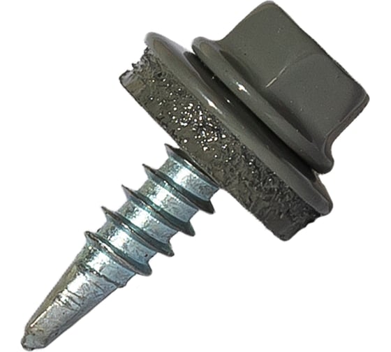 Изображение товара Саморез кровельный по дереву HARDWEX ТМ HWX2-W-P5-4.8x19 мм, св.№1, RAL 7005, 250 шт. 5190000000942