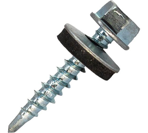 Изображение товара Саморез кровельный по дереву HARDWEX ТМ HWX2-W-P5-4.8x28 мм, св.№1, цинк, 250 шт. 5190000001642