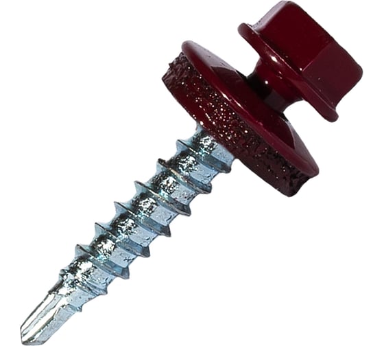 Изображение товара Саморез кровельный по дереву HARDWEX ТМ HWX2-W-P5-4.8x28 мм, св.№1, RAL 3005, 250 шт. 5190000001710