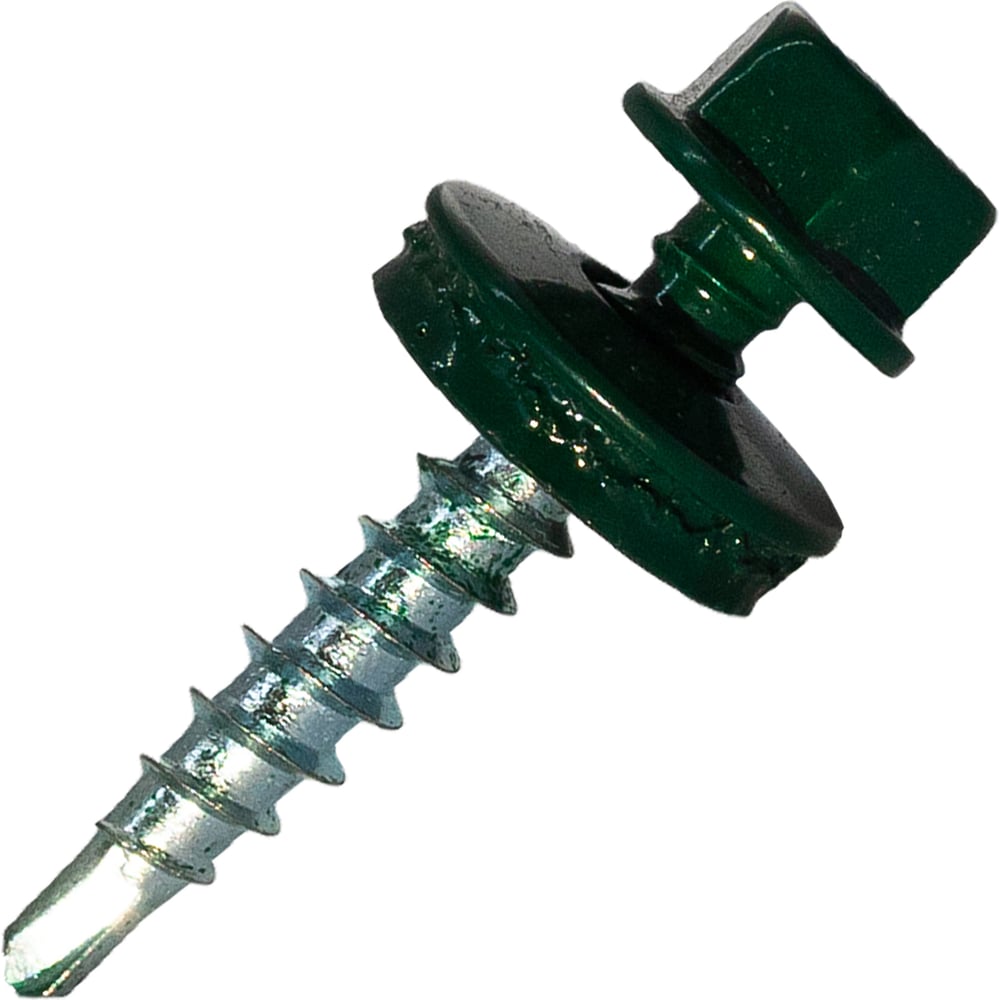 Изображение товара Саморез кровельный по дереву HARDWEX HWX2-W-P5-4.8x28 мм, 250 шт, RAL 6005