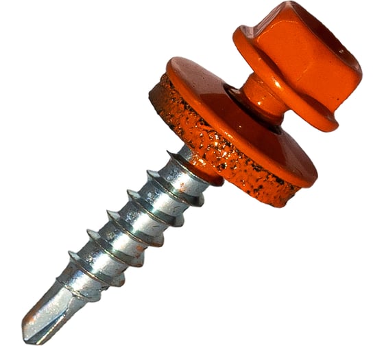 Изображение товара Саморез кровельный по дереву HARDWEX ТМ HWX2-W-P5-4.8x35 мм, св.№1, RAL 2004, 250 шт. 5190000001987