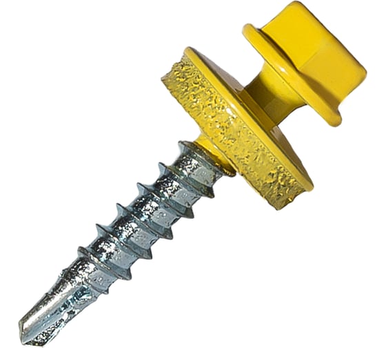 Изображение товара Саморез кровельный по дереву HARDWEX ТМ HWX2-W-P5-4.8x28 мм, св.№1, RAL 1018, 250 шт. 5190000001680