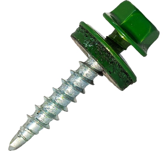 Изображение товара Саморез кровельный по дереву HARDWEX ТМ HWX2-W-P5-4.8x35 мм, св.№1, RAL 6002, 250 шт. 5190000002083