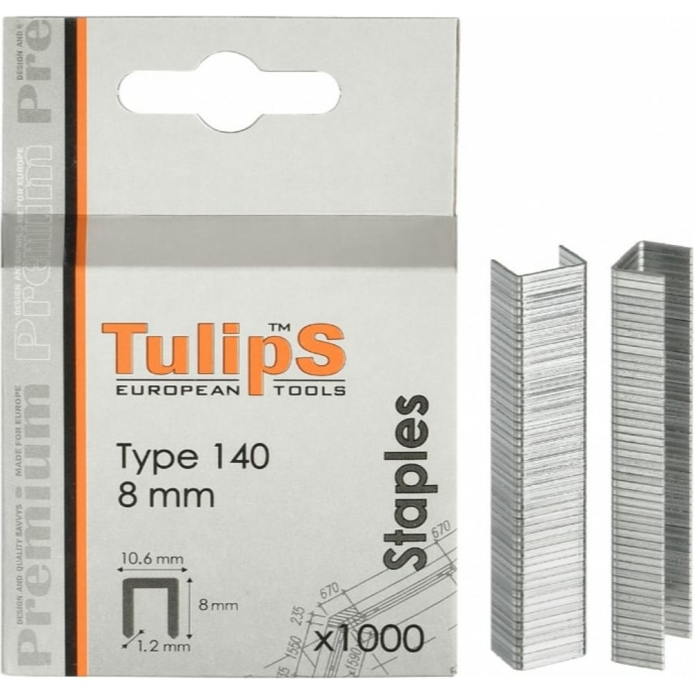 Скоба для степлера Tulips Tools строительное ведро tulips tools