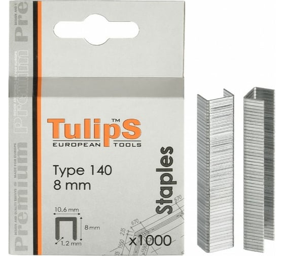 Изображение товара Скобы для степлера Tulips Tools тип 140, 8 мм IP11-408