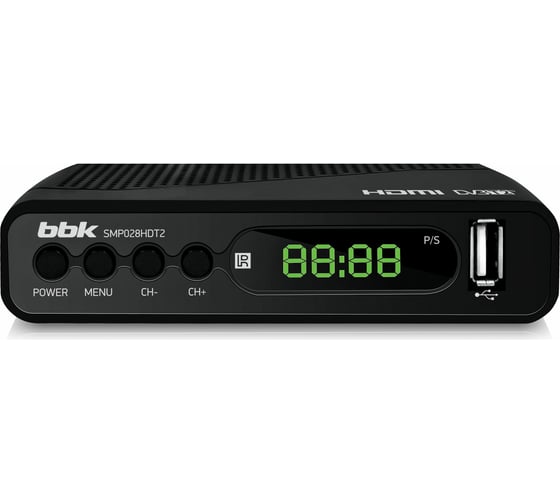 Изображение товара Ресивер DVB-T2 bbk SMP028HDT2 черный ЦБ-00001278