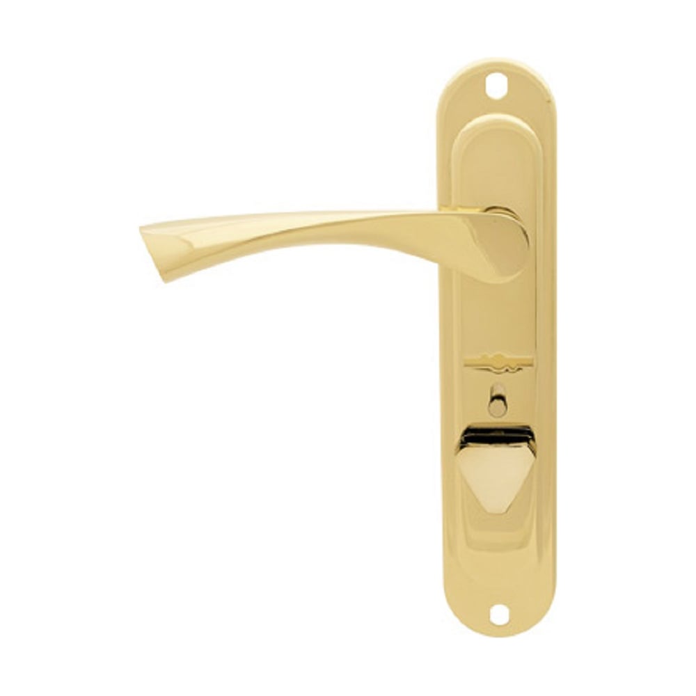 Изображение товара Ручки на планке APECS HP-42.0123-S-C-G-R для входных дверей, золото, алюминий