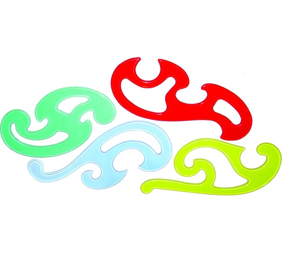 Изображение товара Лекала РАНТИС 4 шт, прозрачные РНЛ01