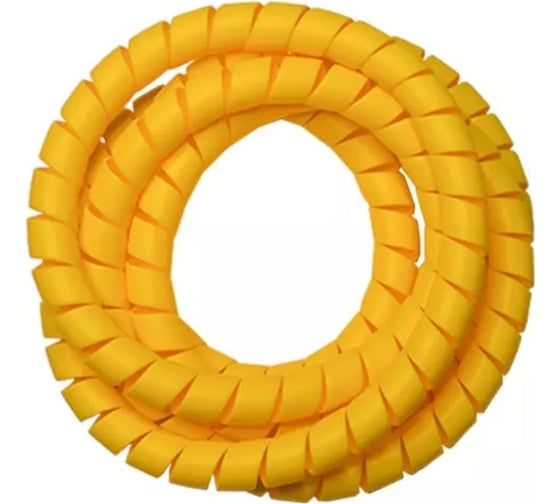 Изображение товара Спиральная пластиковая защита PARLMU SG-26-F12-k2 полипропилен, размер 26, плоская поверхность, цвет желтый, длина 2 м PR0200500-2