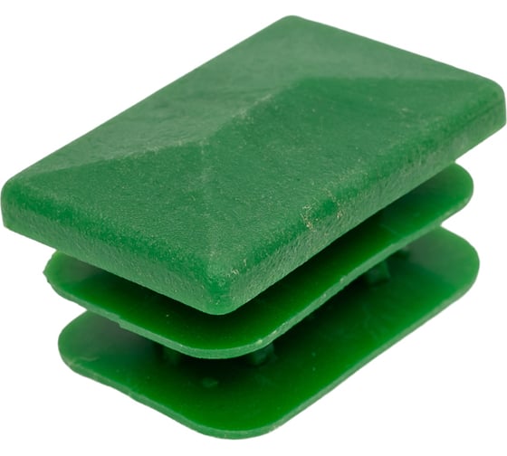 Изображение товара Заглушка для профиля, траверсы, кронштейна, прямоугольной трубы СВК 20x30 мм, зеленая, 10 шт. SVK-FZZ203010 Н0000026086