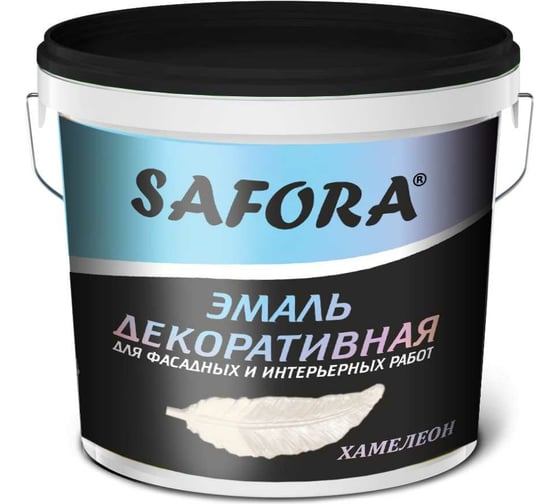 Изображение товара Декоративная акриловая эмаль SAFORA перламутровая хамелеон 800 г ЭМ103/2