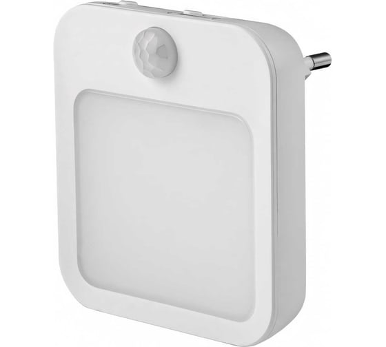 Изображение товара Светодиодный ночник ROCKETSOCKET с датчиком движения квадратный, Вкл/Выкл/Авто, регулировка яркости, теплый белый свет, 1.0Вт, Белый RS-791B