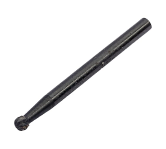 Изображение товара Бор-фреза твердосплавная №210 форма D, двойная заточка, 3х2х38 мм, хв-к 3 мм, пластиковый бокс Профоснастка 860430302380